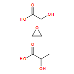 Propanoic acid, 2-hydroxy-, polymer with 2-hydroxyacetic acid and oxirane, triblock