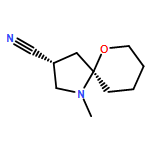 6-Oxa-1-azaspiro[4.5]decane-3-carbonitrile, 1-methyl-, (3R,5R)-rel-