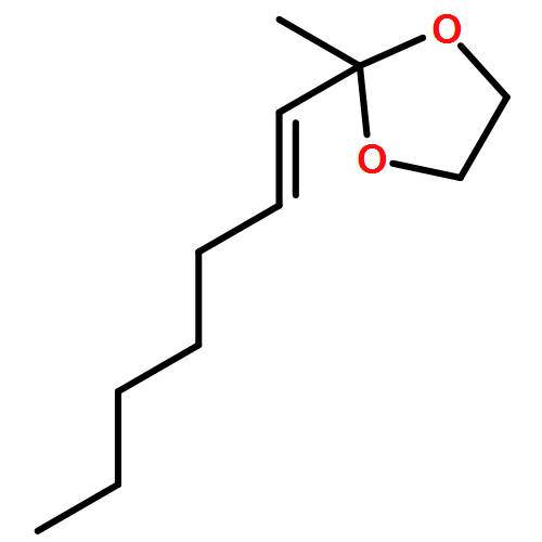 1,3-Dioxolane, 2-(1-heptenyl)-2-methyl-, (E)-