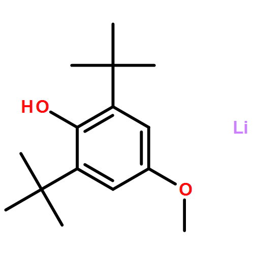 Phenol, 2,6-bis(1,1-dimethylethyl)-4-methoxy-, lithium salt