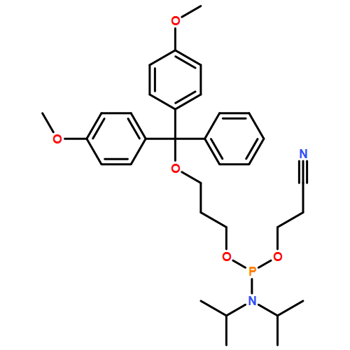 Phosphoramidous acid, N,N-bis(1-methylethyl)-, 3-[bis(4-methoxyphenyl)phenylmethoxy]propyl 2-cyanoethyl ester