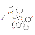 Propanedioic acid, 2-[[bis(4-methoxyphenyl)phenylmethoxy]methyl]-2-[[[[bis(1-methylethyl)amino](2-cyanoethoxy)phosphino]oxy]methyl]-, 1,3-diethyl ester