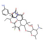 2H-Oxacyclotetradecino[4,3-d]oxazole-2,6,8,14(1H,7H,9H)-tetrone, 1-[4-[4-(3-aminophenyl)-1H-1,2,3-triazol-1-yl]butyl]-4-ethyl-7-fluorooctahydro-11-