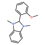 1H-Benzimidazole, 2,3-dihydro-2-(2-methoxyphenyl)-1,3-dimethyl-