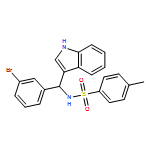 Benzenesulfonamide, N-[(3-bromophenyl)-1H-indol-3-ylmethyl]-4-methyl-, (-)-