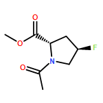 L-Proline, 1-acetyl-4-fluoro-, methyl ester, (4R)-