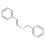 Benzene, [[(2-phenylethenyl)thio]methyl]-, (E)-