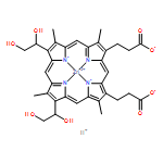 Zincate(2-), [7,12-bis(1,2-dihydroxyethyl)-3,8,13,17-tetramethyl-21H,23H-porphine-2,18-dipropanoato(4-)-κN21,κN22,κN23,κN24]-, hydrogen (1:2), (SP-4-