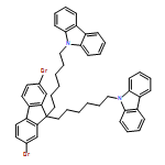 9H-Carbazole, 9,9'-[(2,7-dibromo-9H-fluoren-9-ylidene)di-6,1-hexanediyl]bis-