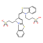 Benzothiazolium,2-[2-methyl-3-[3-(3-sulfopropyl)-2(3H)-benzothiazolylidene]-1-propen-1-yl]-3-(3-sulfopropyl)-,inner salt