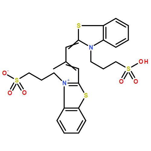 Benzothiazolium,2-[2-methyl-3-[3-(3-sulfopropyl)-2(3H)-benzothiazolylidene]-1-propen-1-yl]-3-(3-sulfopropyl)-,inner salt