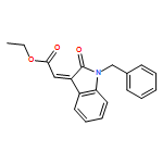 Acetic acid, 2-[1,2-dihydro-2-oxo-1-(phenylmethyl)-3H-indol-3-ylidene]-, ethyl ester, (2E)-