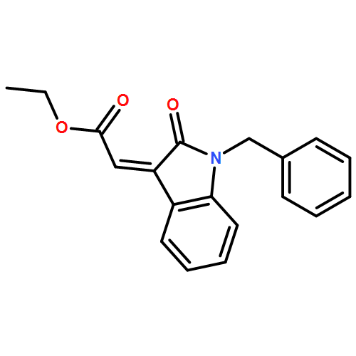 Acetic acid, 2-[1,2-dihydro-2-oxo-1-(phenylmethyl)-3H-indol-3-ylidene]-, ethyl ester, (2E)-