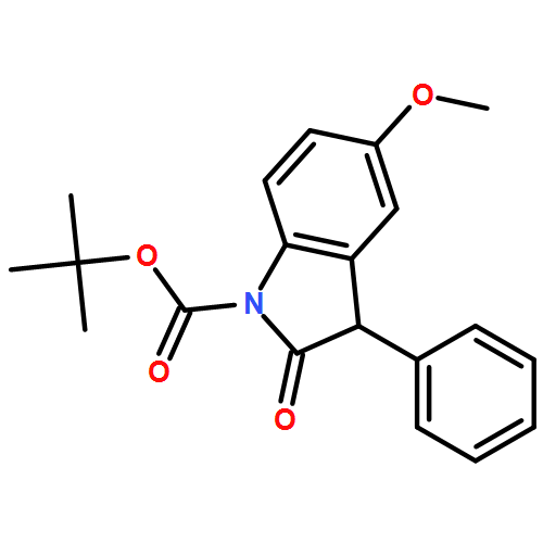 1H-Indole-1-carboxylic acid, 2,3-dihydro-5-methoxy-2-oxo-3-phenyl-, 1,1-dimethylethyl ester