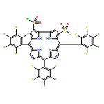 2,17-Corrindisulfonyl dichloride, 1,2,3,7,8,12,13,17,18,19-decadehydro-21,22-dihydro-5,10,15-tris(pentafluorophenyl)-