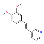 Pyridine, 3-[2-(3,4-dimethoxyphenyl)ethenyl]-, (E)-