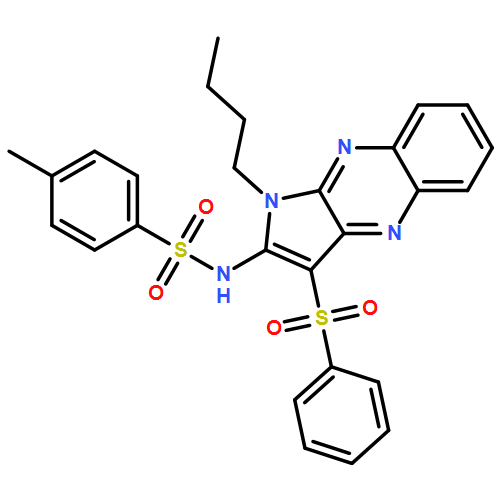 Benzenesulfonamide, N-[1-butyl-3-(phenylsulfonyl)-1H-pyrrolo[2,3-b]quinoxalin-2-yl]-4-methyl-