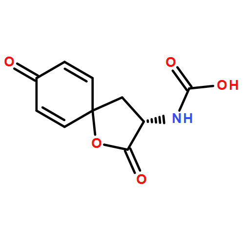 Carbamic acid, (2,8-dioxo-1-oxaspiro[4.5]deca-6,9-dien-3-yl)-, (S)-