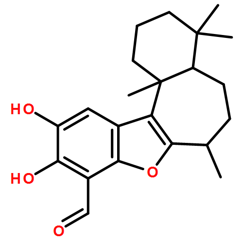 1H-Benzo[b]benzo[6,7]cyclohepta[1,2-d]furan-9-carboxaldehyde, 2,3,4,4a,5,6,7,12c-octahydro-10,11-dihydroxy-4,4,7,12c-tetramethyl-, (4aS,7R,12cS)-