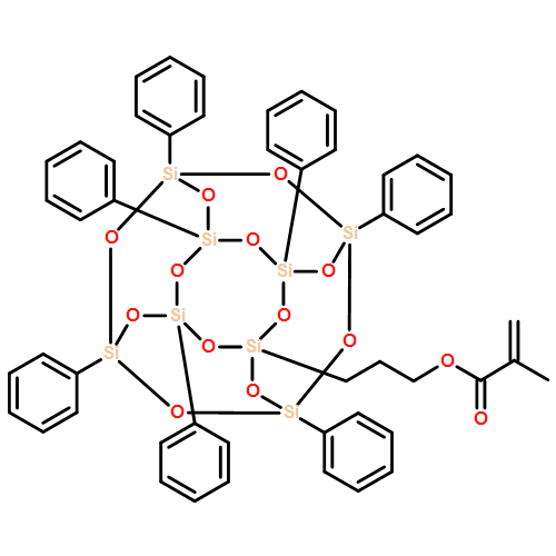 2-Propenoic acid, 2-methyl-, 3-(3,5,7,9,11,13,15-heptaphenylpentacyclo[9.5.1.13,9.15,15.17,13]octasiloxan-1-yl)propyl ester, homopolymer 