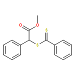 Benzeneacetic acid, a-[(phenylthioxomethyl)thio]-, methyl ester