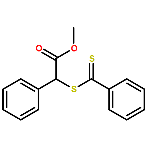 Benzeneacetic acid, a-[(phenylthioxomethyl)thio]-, methyl ester