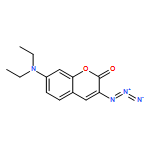 2H-1-Benzopyran-2-one, 3-azido-7-(diethylamino)-