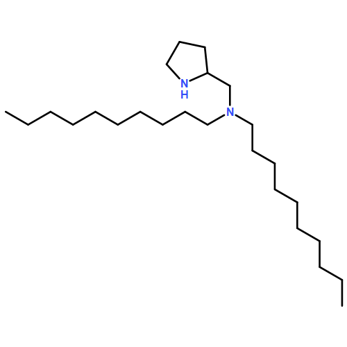 2-Pyrrolidinemethanamine, N,N-didecyl-, (2S)-