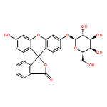 Spiro[isobenzofuran-1(3H),9'-[9H]xanthen]-3-one,3'-(b-D-galactopyranosyloxy)-6'-hydroxy-