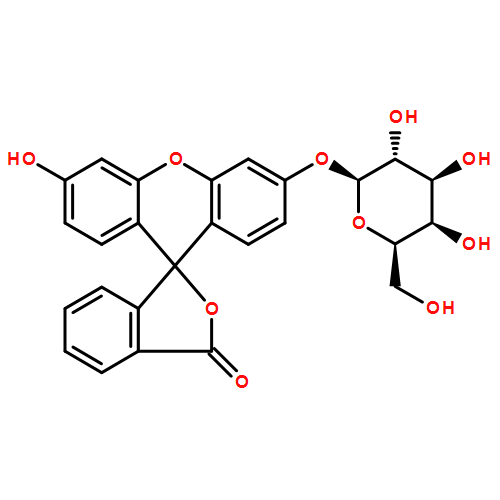 Spiro[isobenzofuran-1(3H),9'-[9H]xanthen]-3-one,3'-(b-D-galactopyranosyloxy)-6'-hydroxy-