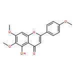 4H-1-Benzopyran-4-one, 5-hydroxy-6,7-dimethoxy-2-(4-methoxyphenyl)-