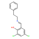 Phenol, 2,4-dichloro-6-[[(2-phenylethyl)imino]methyl]-