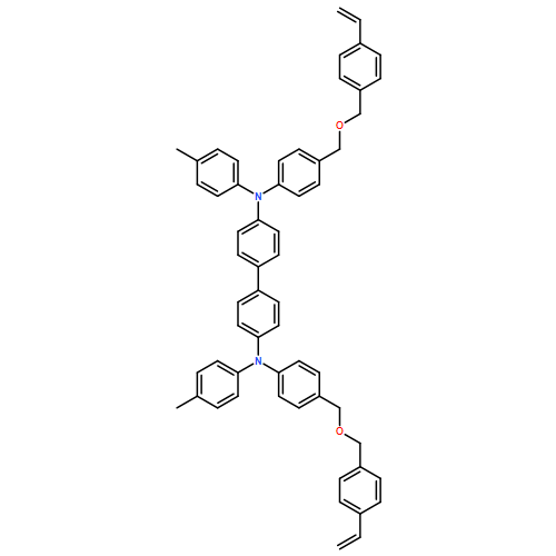 [1,1'-Biphenyl]-4,4'-diamine, N4,N4'-bis[4-[[(4-ethenylphenyl)methoxy]methyl]phenyl]-N4,N4'-bis(4-methylphenyl)-