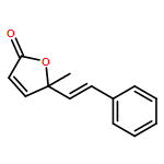 2(5H)-Furanone, 5-methyl-5-(2-phenylethenyl)-, (E)-