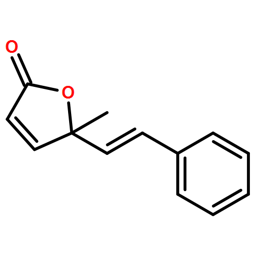 2(5H)-Furanone, 5-methyl-5-(2-phenylethenyl)-, (E)-