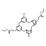 Acetic acid, 2,2'-[(11,23-dihydroxypentacyclo[19.3.1.13,7.19,13.115,19]octacosa-1(25),3,5,7(28),9,11,13(27),15,17,19(26),21,23-dodecaene-5,17-diyl)bis(oxy)]bis-, 1,1'-diethyl ester