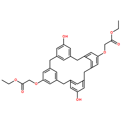 Acetic acid, 2,2'-[(11,23-dihydroxypentacyclo[19.3.1.13,7.19,13.115,19]octacosa-1(25),3,5,7(28),9,11,13(27),15,17,19(26),21,23-dodecaene-5,17-diyl)bis(oxy)]bis-, 1,1'-diethyl ester