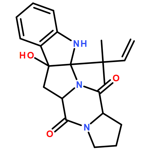 1H-Pyrrolo[1'',2'':4',5']pyrazino[1',2':1,5]pyrrolo[2,3-b]indole-5,13(5aH,13aH)-dione, 11a-(1,1-dimethyl-2-propen-1-yl)-2,3,6,6a,11,11a-hexahydro-6a-