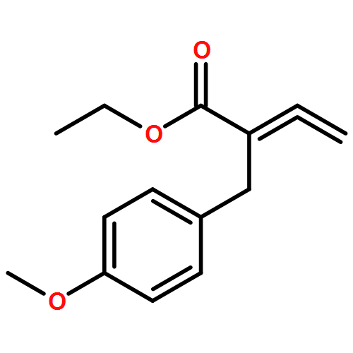 Benzenepropanoic acid, α-ethenylidene-4-methoxy-, ethyl ester