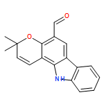 Pyrano[3,2-a]carbazole-5-carboxaldehyde, 3,11-dihydro-3,3-dimethyl-