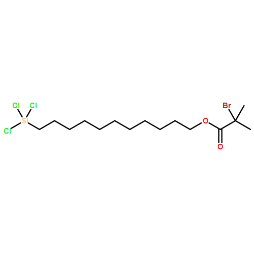 Propanoic acid, 2-bromo-2-methyl-, 11-(trichlorosilyl)undecyl ester