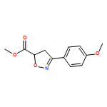 5-Isoxazolecarboxylic acid, 4,5-dihydro-3-(4-methoxyphenyl)-, methyl ester