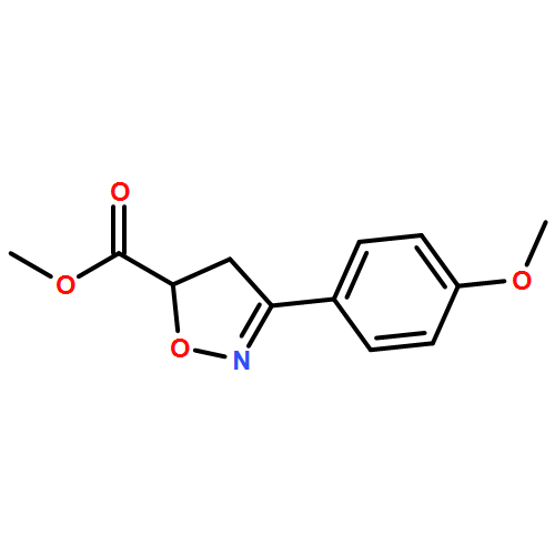 5-Isoxazolecarboxylic acid, 4,5-dihydro-3-(4-methoxyphenyl)-, methyl ester