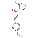 2-Pyrrolidinone, 1-[3-(4-methoxyphenyl)-1-oxo-2-propenyl]-, (E)-