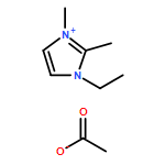 1H-Imidazolium, 1-ethyl-2,3-dimethyl-, acetate