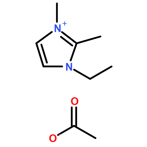 1H-Imidazolium, 1-ethyl-2,3-dimethyl-, acetate