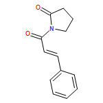 2-Pyrrolidinone, 1-(1-oxo-3-phenyl-2-propenyl)-, (E)-