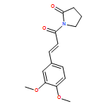 2-Pyrrolidinone, 1-[3-(3,4-dimethoxyphenyl)-1-oxo-2-propenyl]-, (E)-