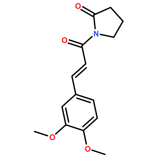 2-Pyrrolidinone, 1-[3-(3,4-dimethoxyphenyl)-1-oxo-2-propenyl]-, (E)-