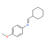 Benzenamine, N-(cyclohexylmethylene)-4-methoxy-